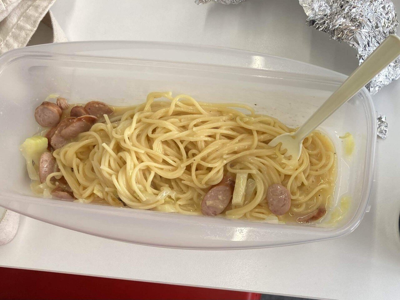 カルボナーラ／毎日スープジャー ⑫｜Norihisa Kurabe