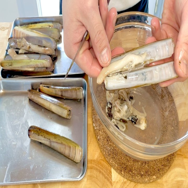 海の香りとマテ貝料理 その１ Chef Ichi Note