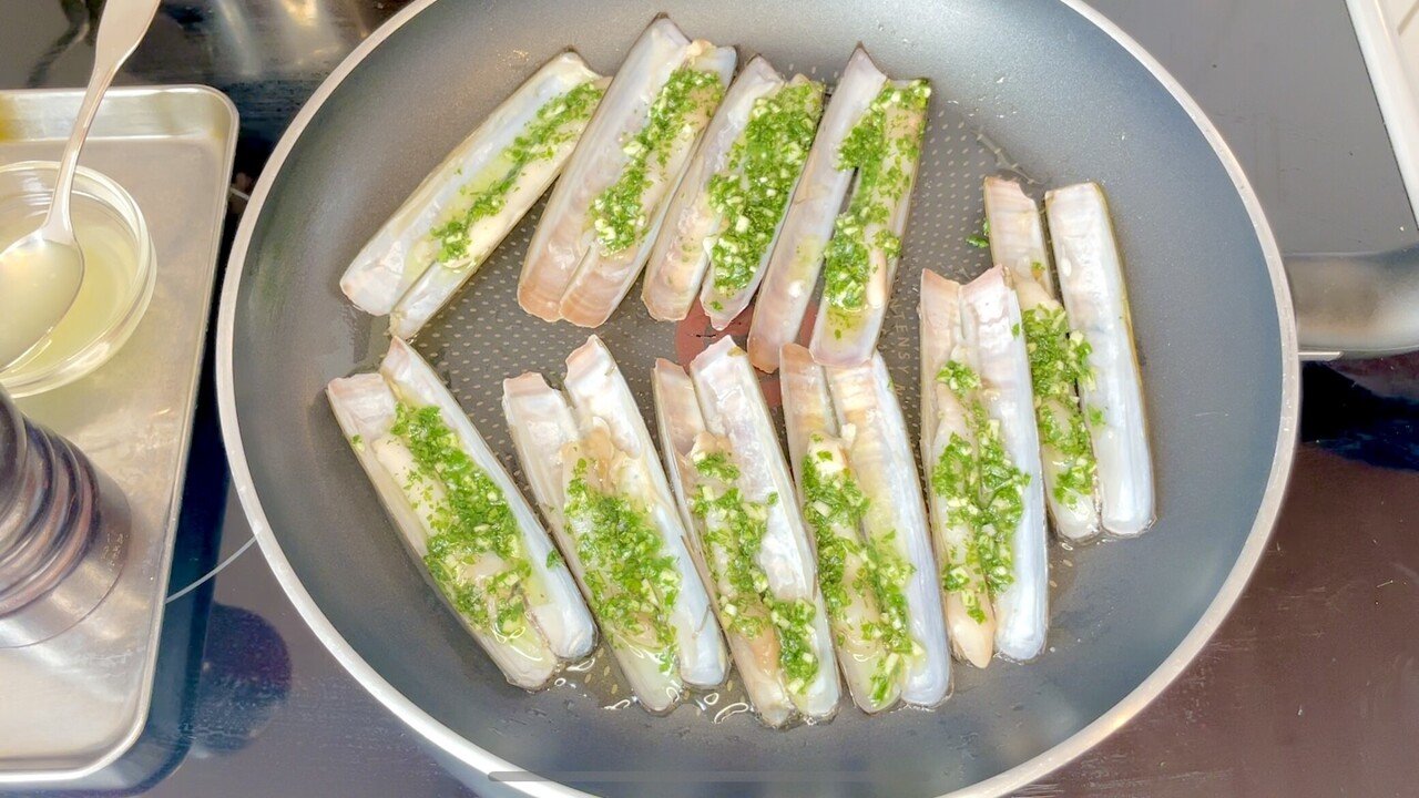 海の香りとマテ貝料理 その１ Chef Ichi Note