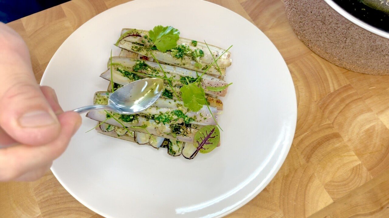 海の香りとマテ貝料理 その１ Chef Ichi Note