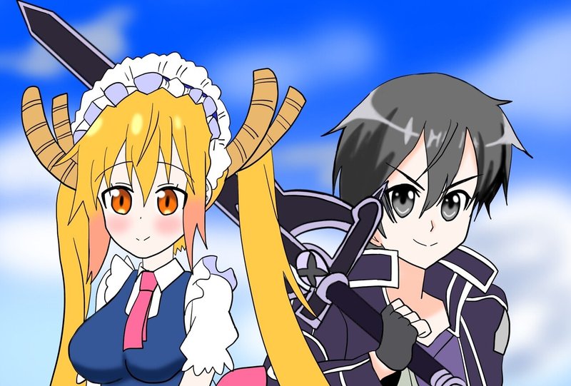 ソードアート オンライン 小林さんちのメイドラゴン再放送記念 絵描きの冒険者katosan Note