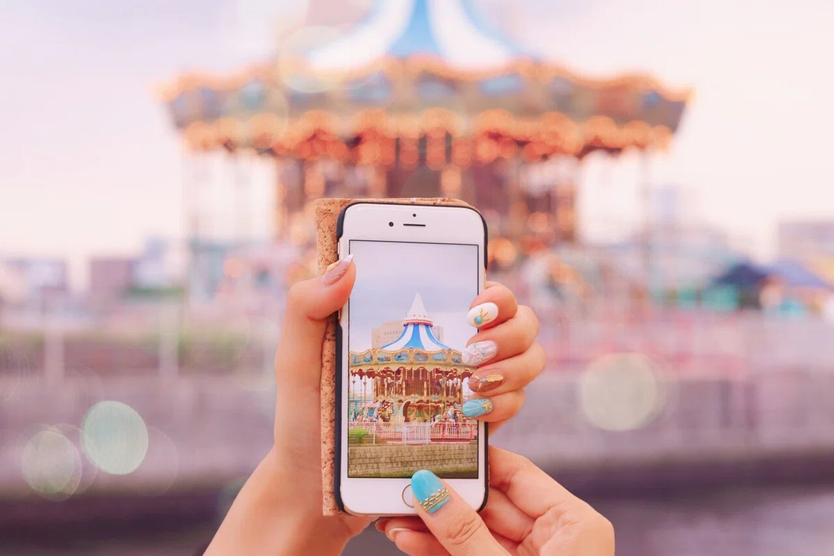 スマホでメリーゴーラウンド