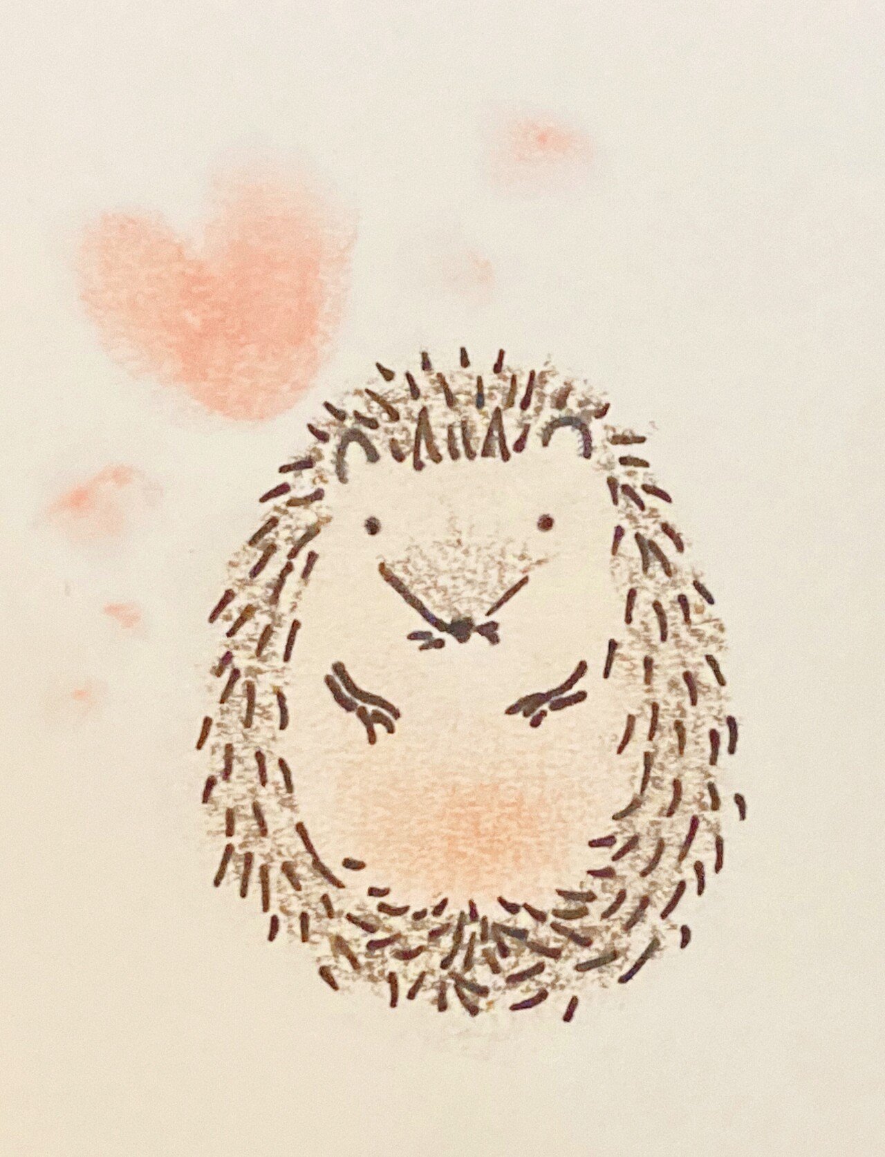 ハリネズミのイラスト3 マカロ Note