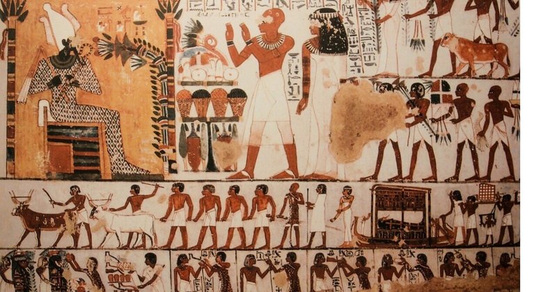 Modrian展-12_エジプトの壁画