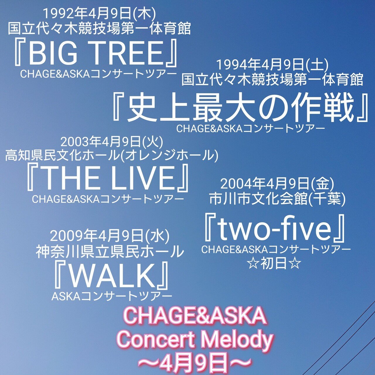 CHAGE and ASKA 2004年 コンサートツアーグッズセット（CHAGE