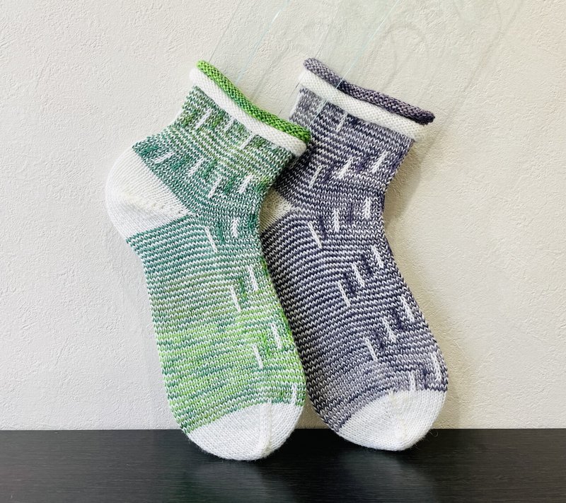 5 Slip Stitch Socks 1 あみもの工房sheepl Note