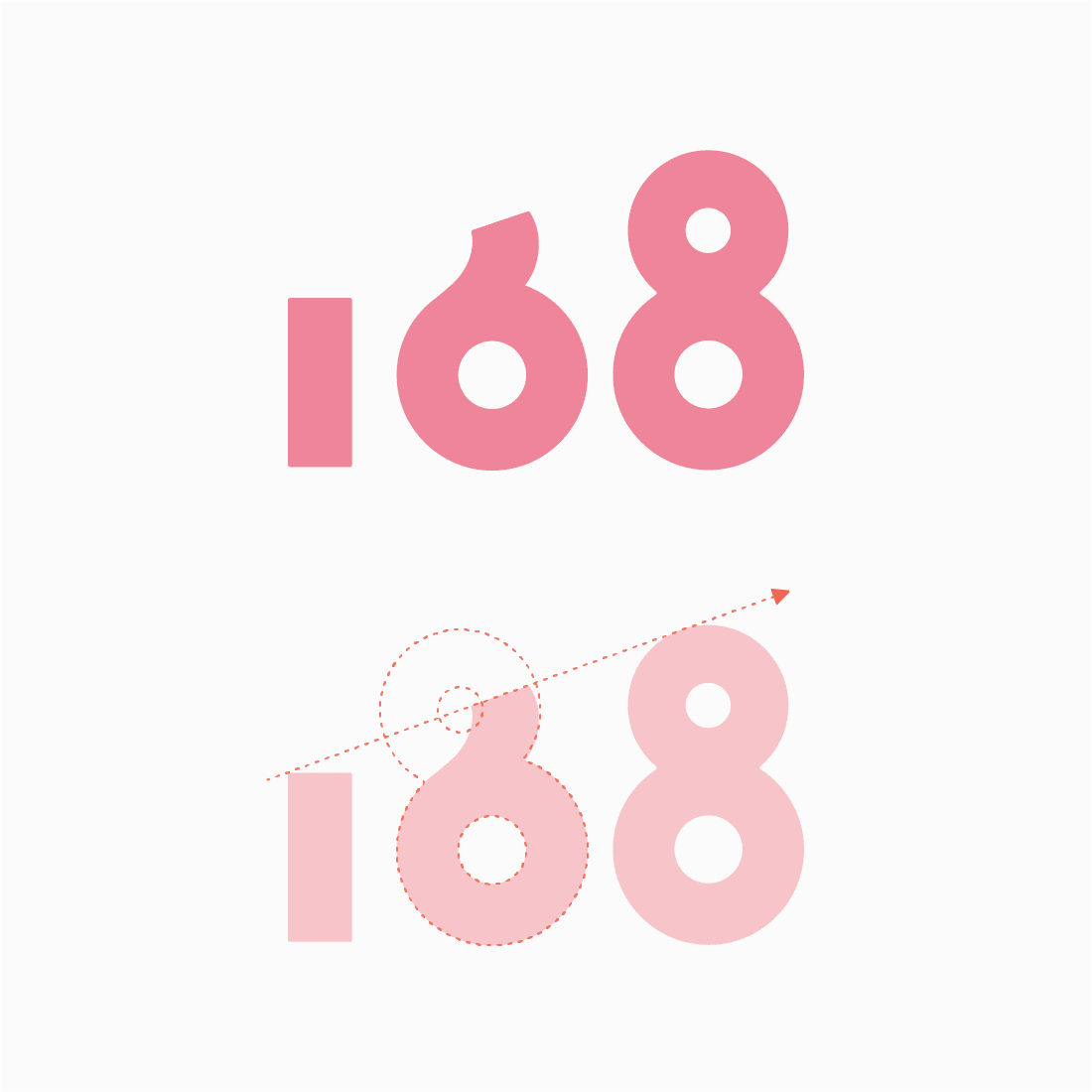 168のロゴができるまで｜株式会社 COKAGE STUDIO