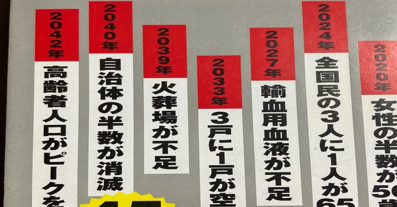 書籍紹介 未来の年表 人口減少日本でこれから起こること 河合雅司 国産マー 新しい視点が欲しい方へ Note