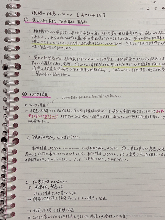 司法試験予備試験まとめノート