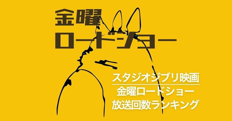 意外 スタジオジブリ作品 金曜ロードショー放送回数ランキング アーヤと魔女 公開記念 さっくり学べるスクロールラーニング 比較 ランキング一覧まとめ Note