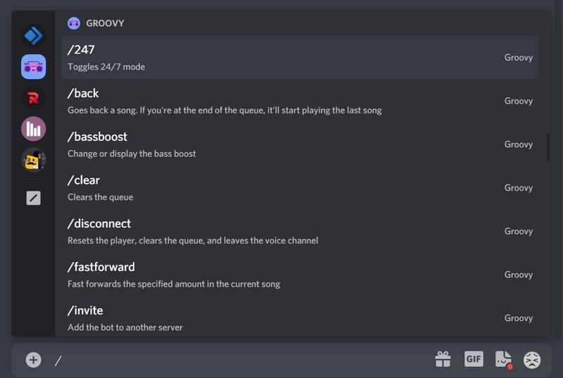 Discord Groovyの使い方 音楽bot Management Support Server Note