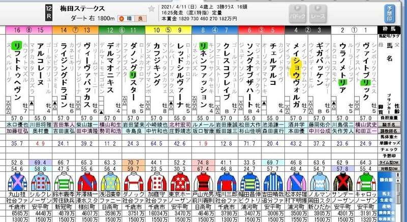 梅田ステークス　勝利