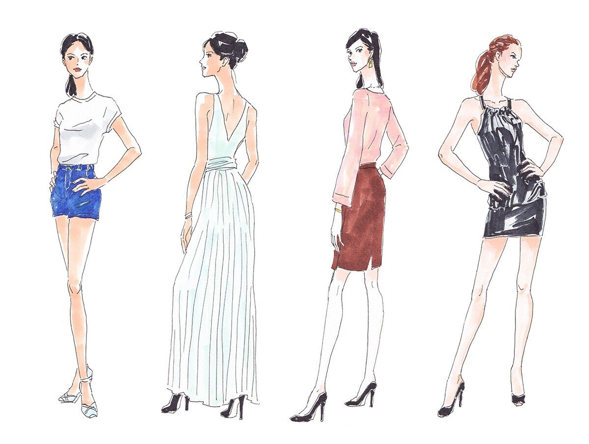 ファッションデザイン画 02 Fika Note ファッションデザイン画 02 Fika Note