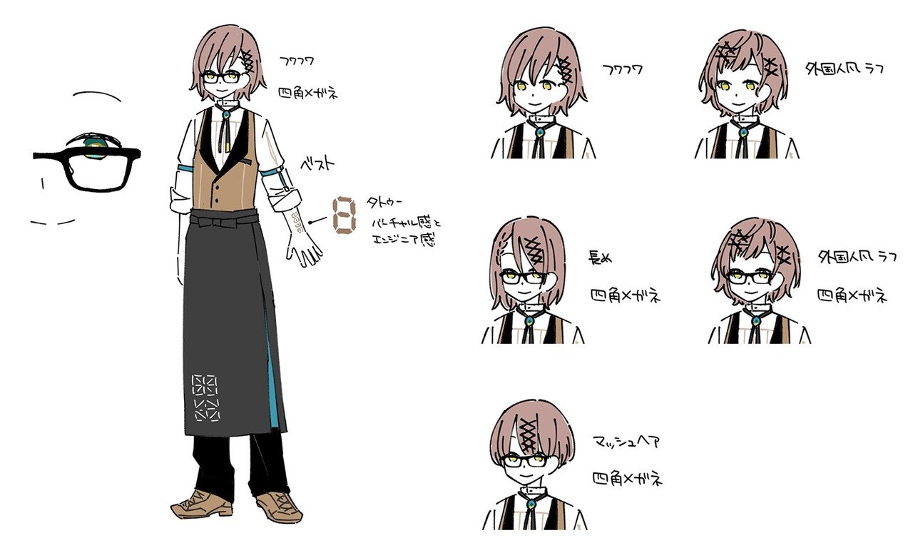 私がキャラクターデザインを依頼された時の作業の様子について 一束 イラストレーター Live2dデザイナー Note