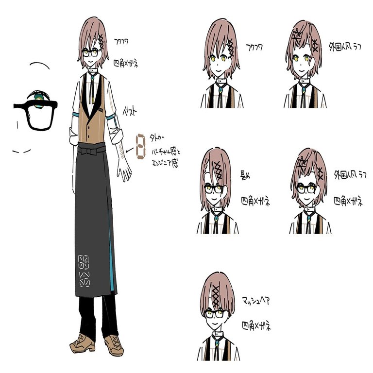 私がキャラクターデザインを依頼された時の作業の様子について 一束 イラストレーター Live2dデザイナー Note