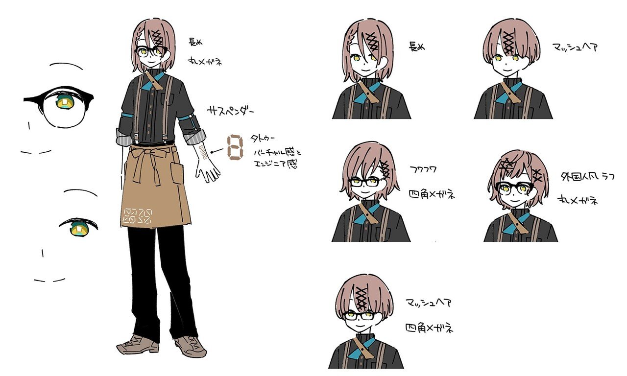 私がキャラクターデザインを依頼された時の作業の様子について 一束 イラストレーター Live2dデザイナー Note