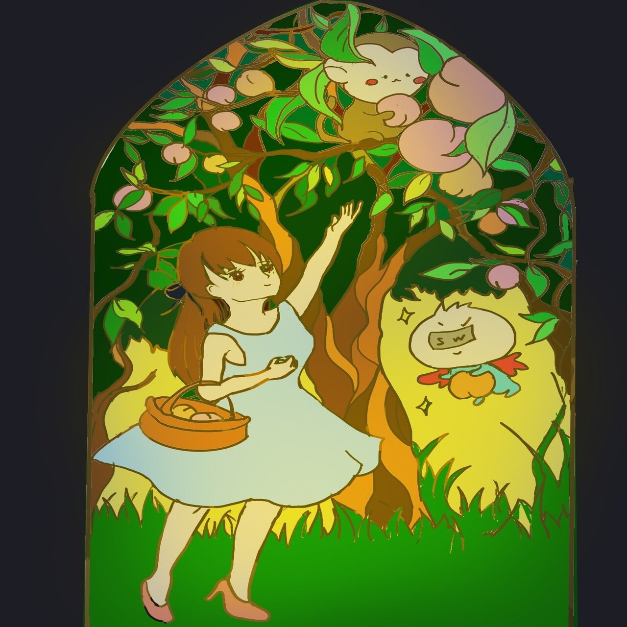 ステンドグラスお披露目会｜如月桃子