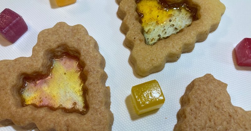 ステンドグラスクッキーを焼いてみた ももりゅう Note