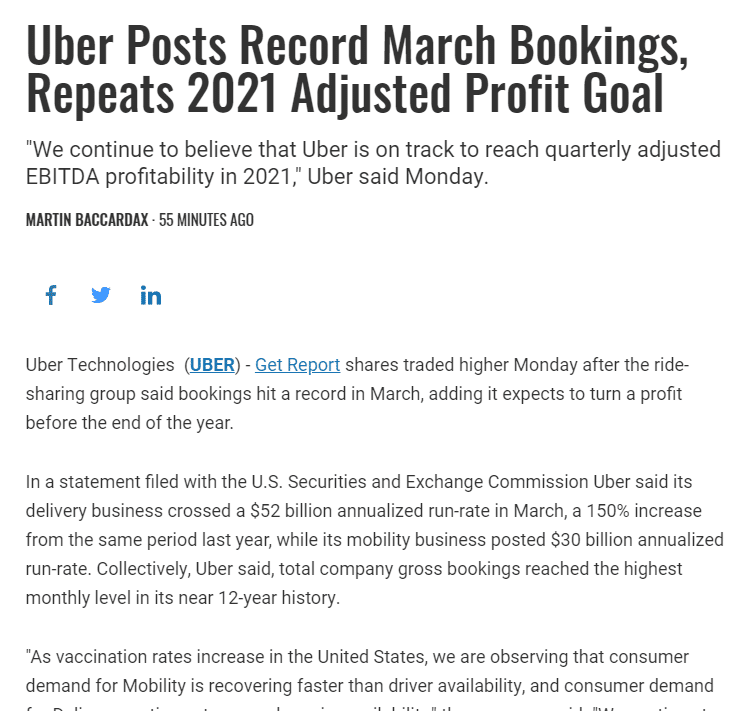 2021年後半に業績が伸びそうな銘柄を調査する：Lyft, Uber｜のひ｜note