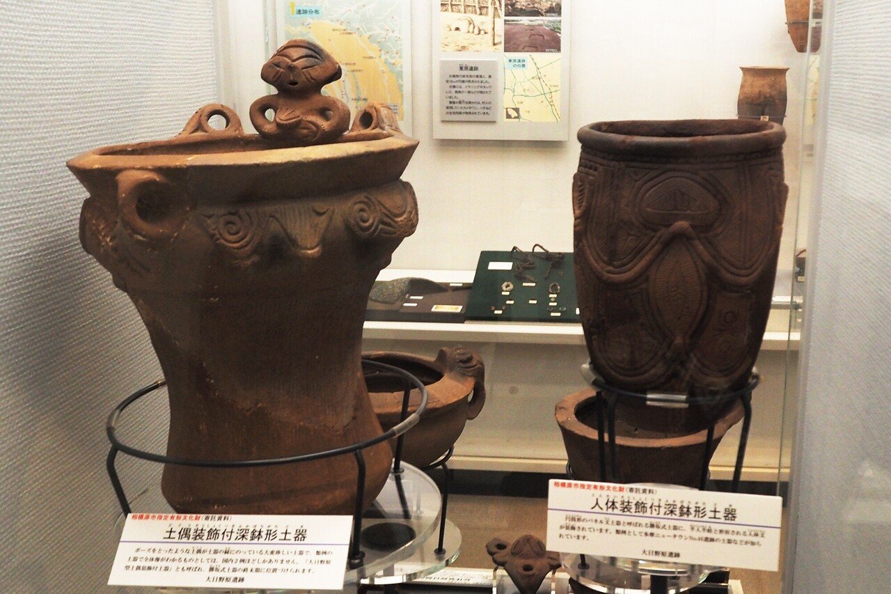 獣面把手付土器