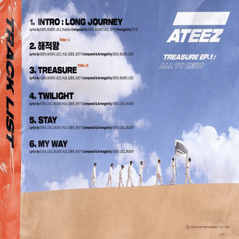 ATEEZのアルバムの感想書く〜TREASURE EP.1 : All To Zero 編①