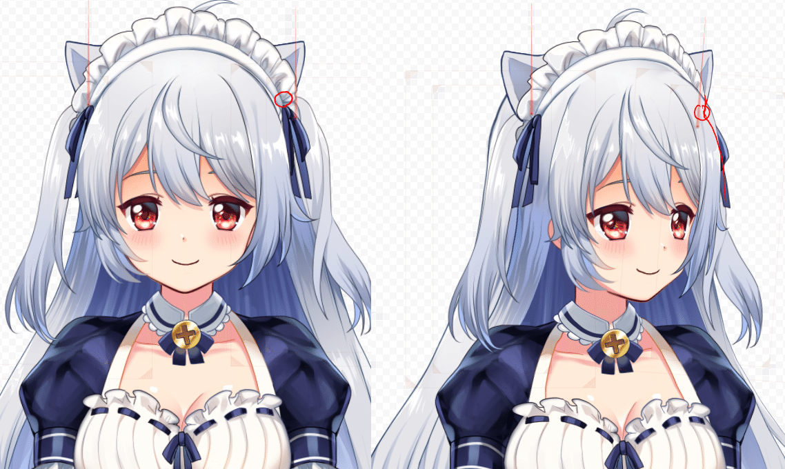 Live2d 高可動域モデルの顔の角度xyのすすめ 乾物ひもの Note