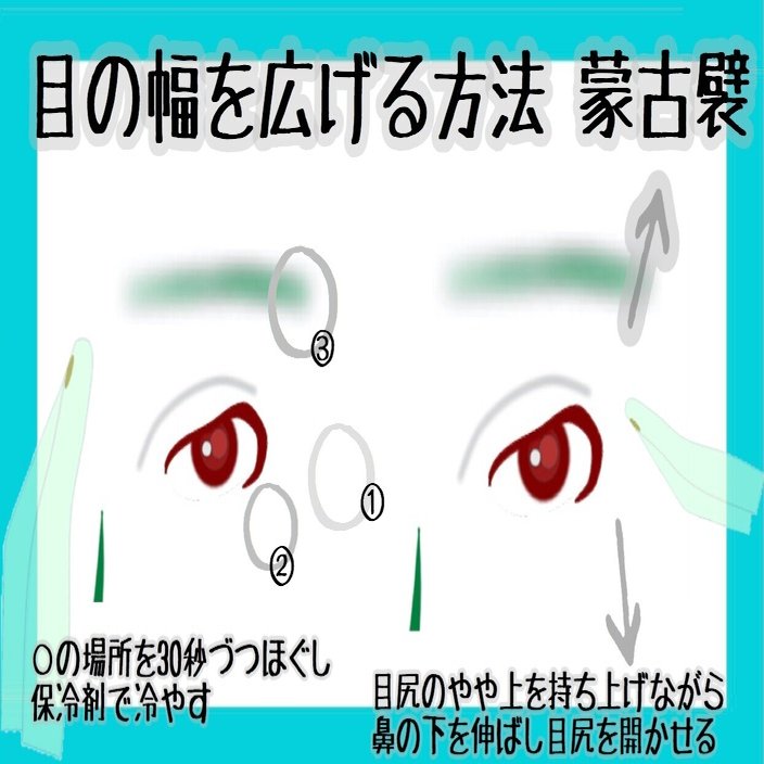 目の横幅を広げる方法 目を大きくする体操とマッサージ方法 お顔の整体師 戸塚哲春 Note