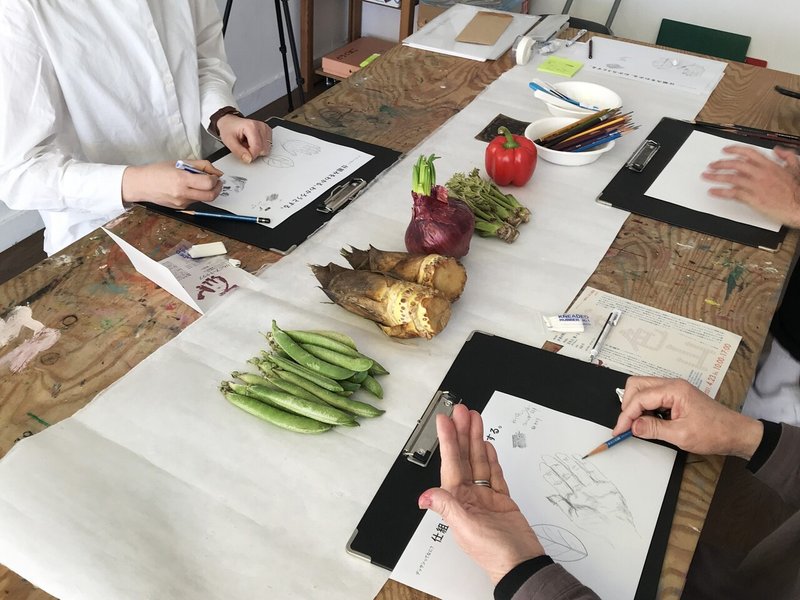 4月 季節の野菜デッサン教室 かんざき Note