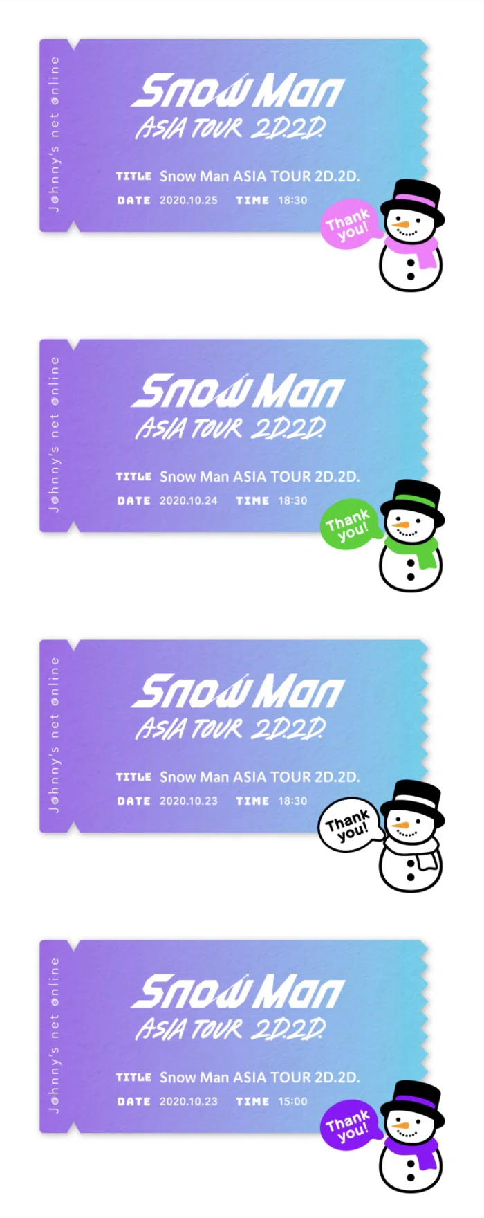 Man ASIA TOUR Snow - SnowMan | LIVE 2D YouTube 2D.2D. 2D.2D