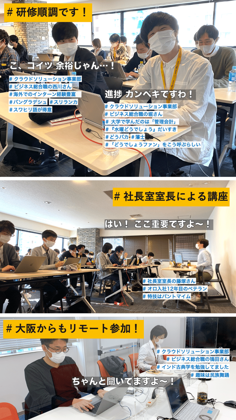 入社式を終えた新卒の様子をチラ見 株式会社オロ Note