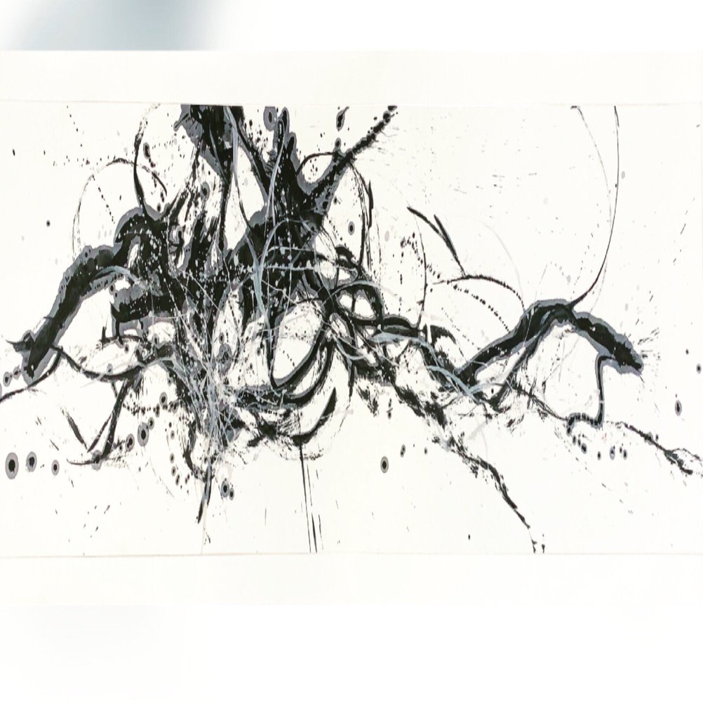 墨象 「華」｜書家 / 五行歌人 石崎甘雨 Kanwu Ishizaki