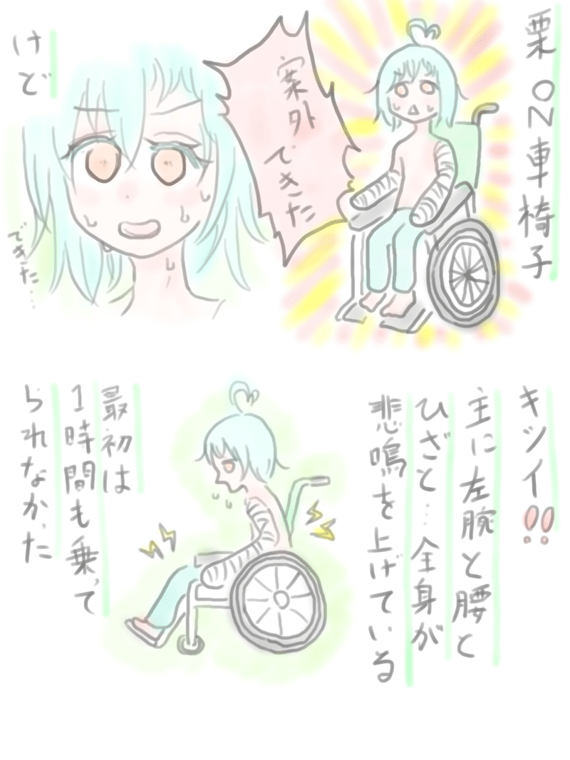 飛び降り自殺レポ漫画58 車椅子 栗 Note