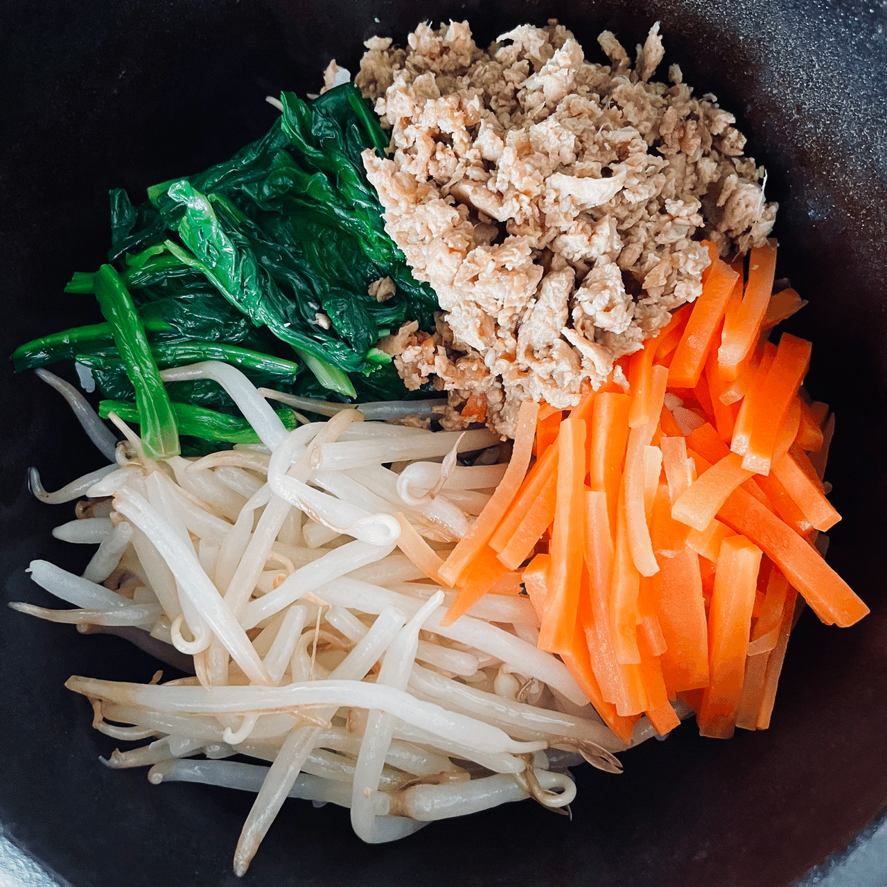 豆腐そぼろを使って石焼ビビンバ As Note
