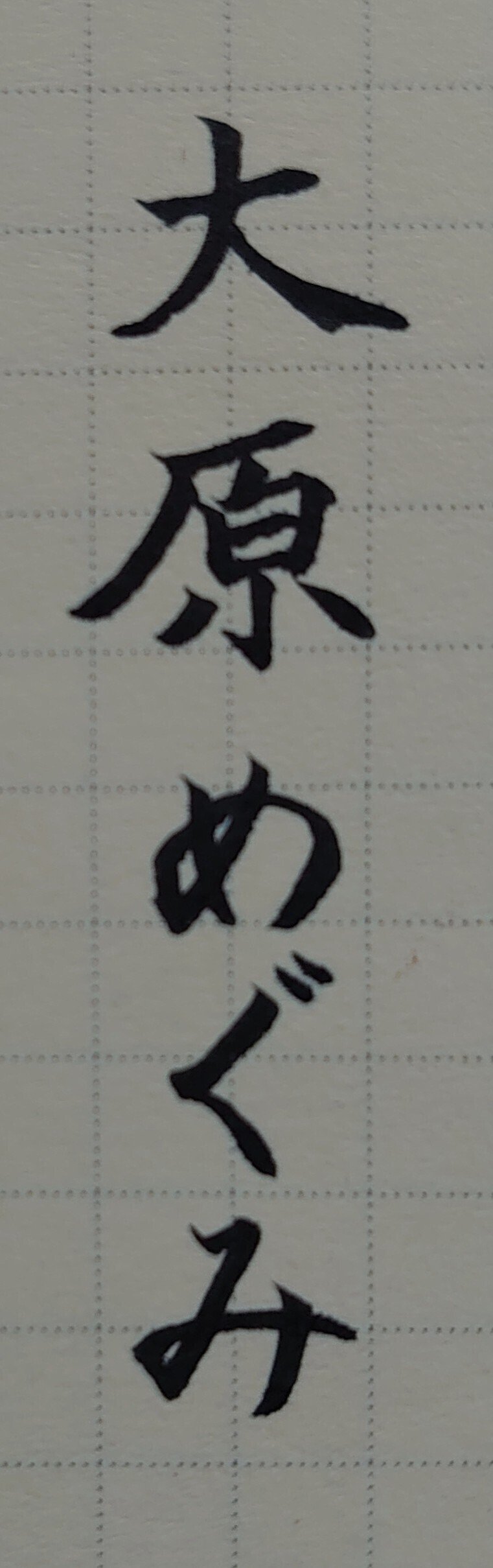 誕生日を文字でお祝い 4月16日生まれの大原めぐみさんを書いてみた Ayumi Okabe Note