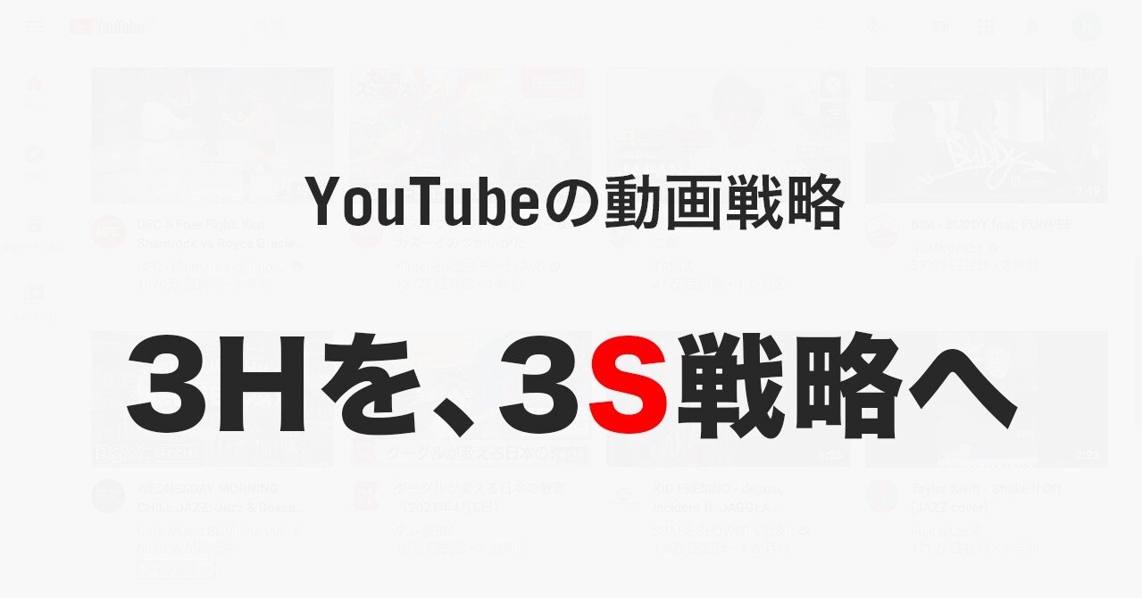 Youtubeの動画戦略 3hを 3s戦略へ Miyamoto Hiroshi 宮本浩志 Note Youtubeの動画戦略 3hを 3s戦略へ Miyamoto Hiroshi 宮本浩志 Note