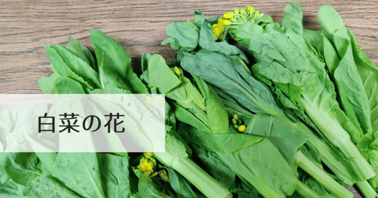 花も食べられます 白菜の花 修家大雄 レストラン ラ フェ Note