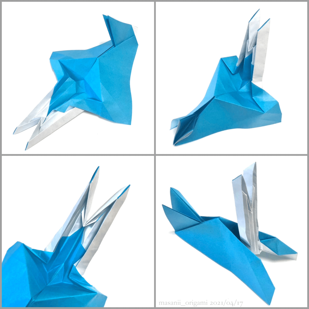 水しぶきも折り紙で ライアン ドンさんの クジラ Whale Designed By Ryan Dong まさにぃ Note