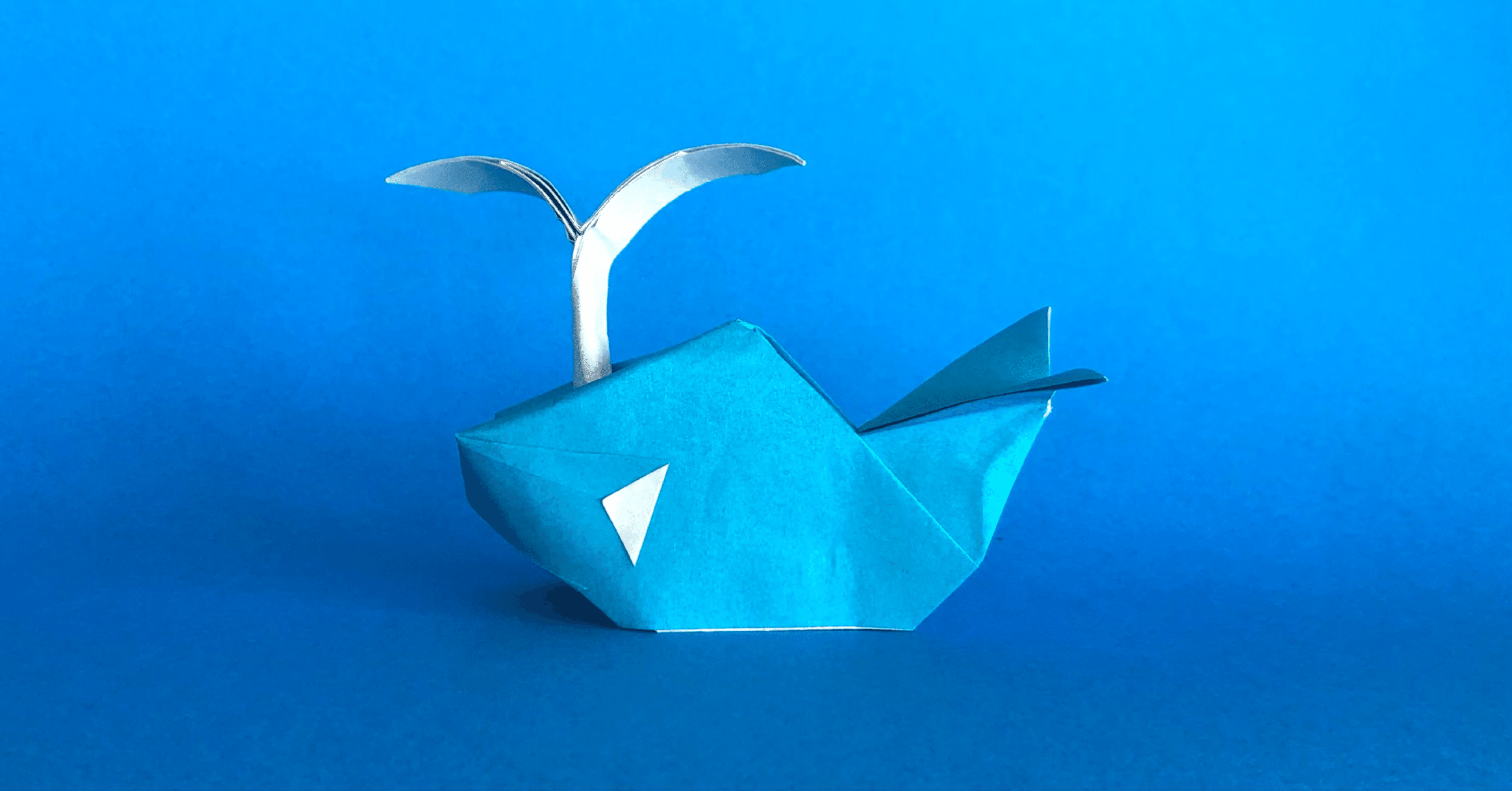 水しぶきも折り紙で ライアン ドンさんの クジラ Whale Designed By Ryan Dong まさにぃ Note