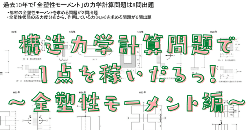 【ツナグウ】5/1力学計算で『1点』を稼ぐための【全塑性モーメント】