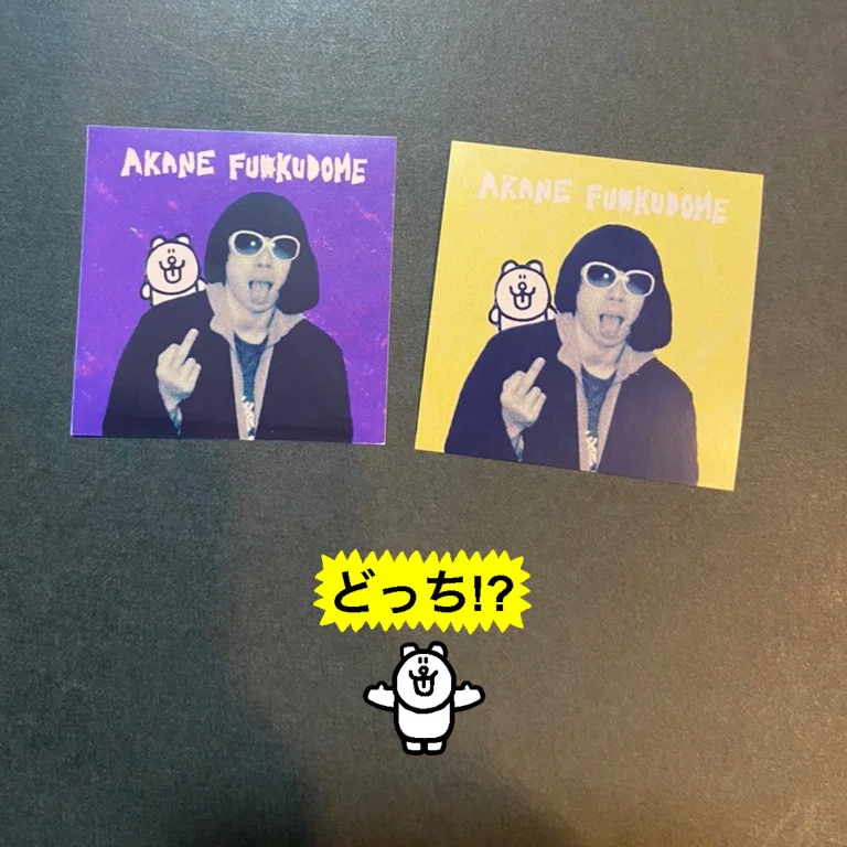 DRAW ME 福留光帆　2枚セット（ノブロックフェスステッカー2枚付き） 個展でのお願い｜福留茜