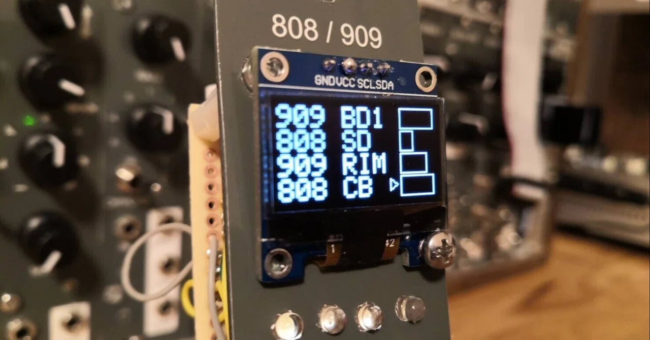 1100円で作るTR-808/909 サンプルプレイヤードラムモジュール 