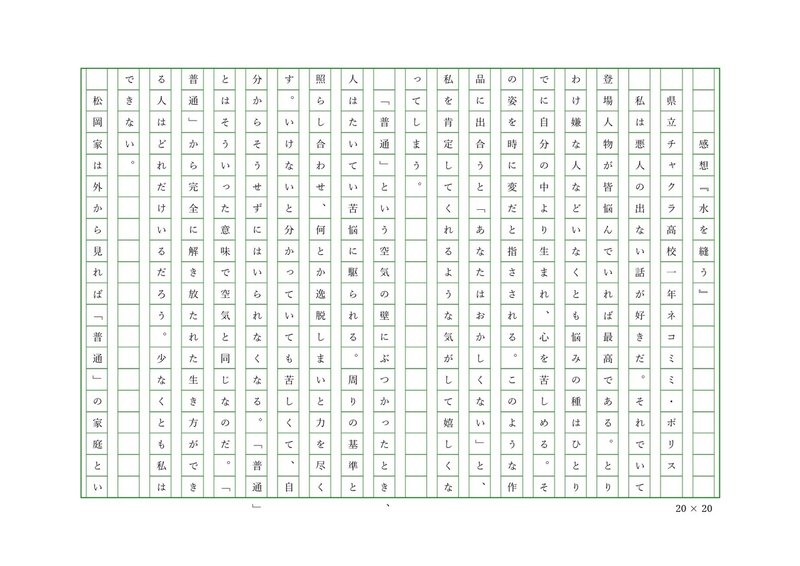 読書感想文 寺地はるな 水を縫う 400字原稿用紙5枚 ネコミミ ポリス Note