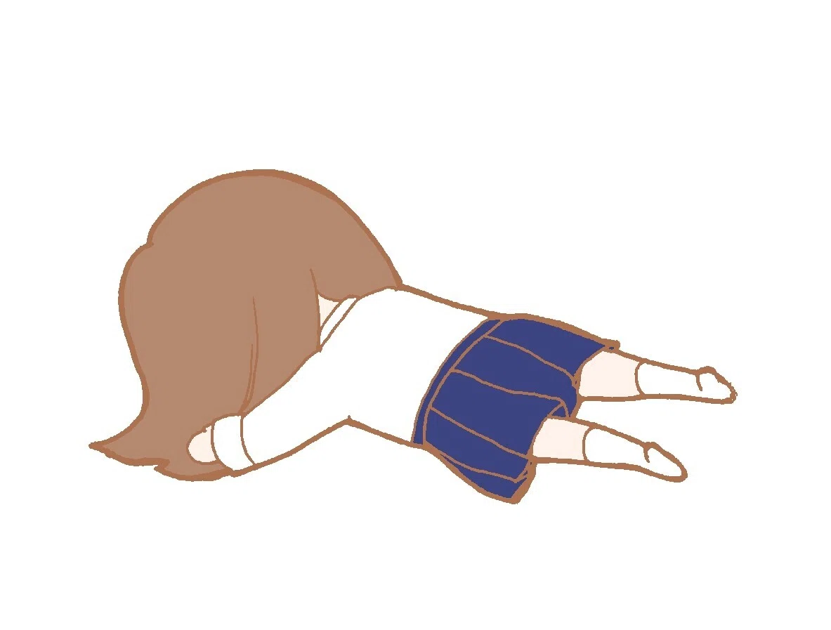 力尽きたjk