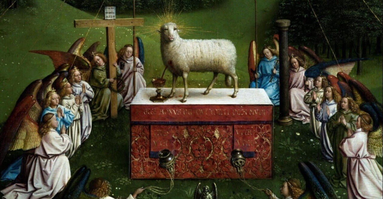 石英含む玄武岩（貧しき稚児にパンを授ける主イエス）。 イエスが奇跡