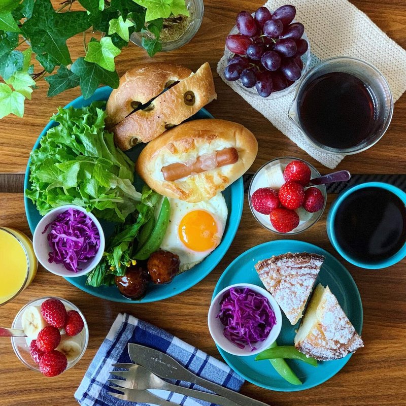 ポンパドール のパンでそれぞれの 朝ごパン プレート みずのさちこ Note