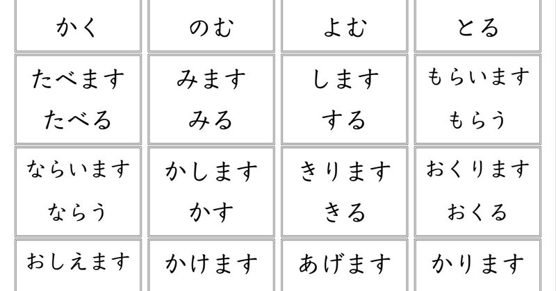 みんなの日本語 初級i 辞書形フラッシュカード ひらがな Gogakuaruaru Note