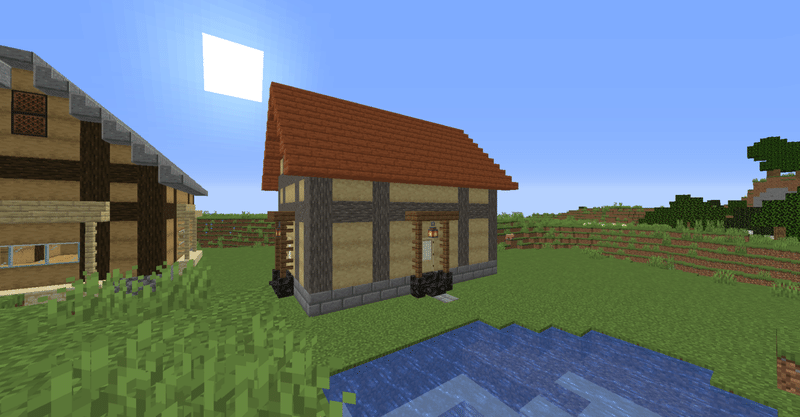 マインクラフト日記 9 池に近い家 たちばな るな Note