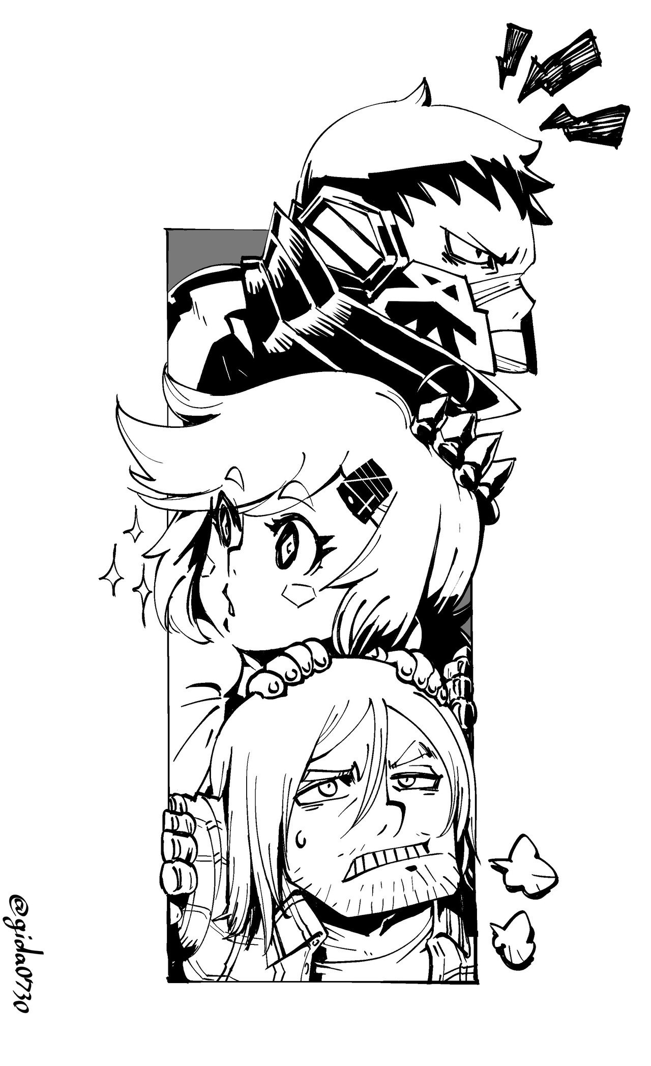 チームピザタキ ぎだ Gida0730 Gidaイラストレイシヨン Note