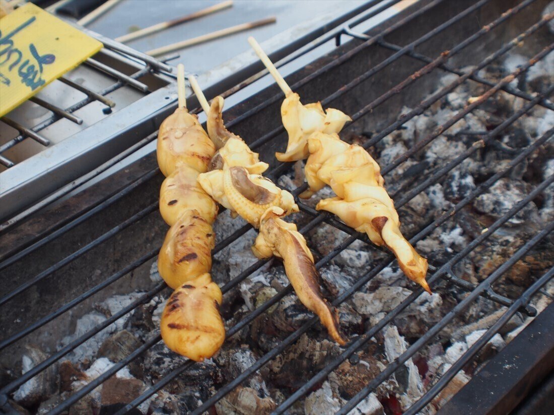 サムットプラカンのイカ焼き屋台 在住歴年が話したい本当のタイと見てきたこととうまい話と Note サムットプラカンのイカ焼き屋台 在住歴年が話したい本当のタイと見てきたこととうまい話と Note