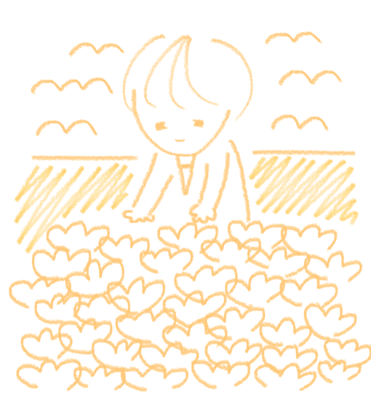 みなさんに何か素敵なものを 差し上げたいのに いつももらってばかり おや ねじりさん 何かないかと 探しに来たみたいです すると綺麗なお花畑を見つけました でも綺麗なものは そのままがいいと思った ねじり Note